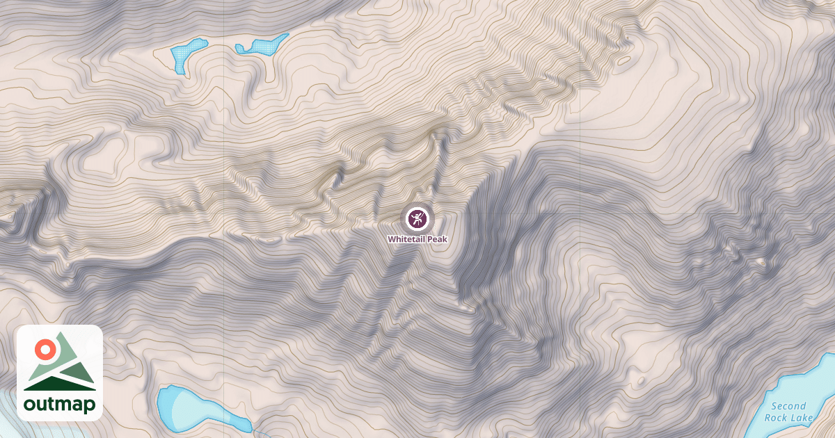 Map of Whitetail Peak