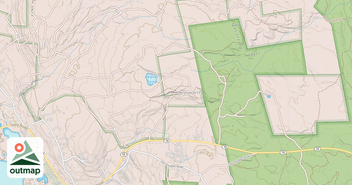 Map of Peromyscus