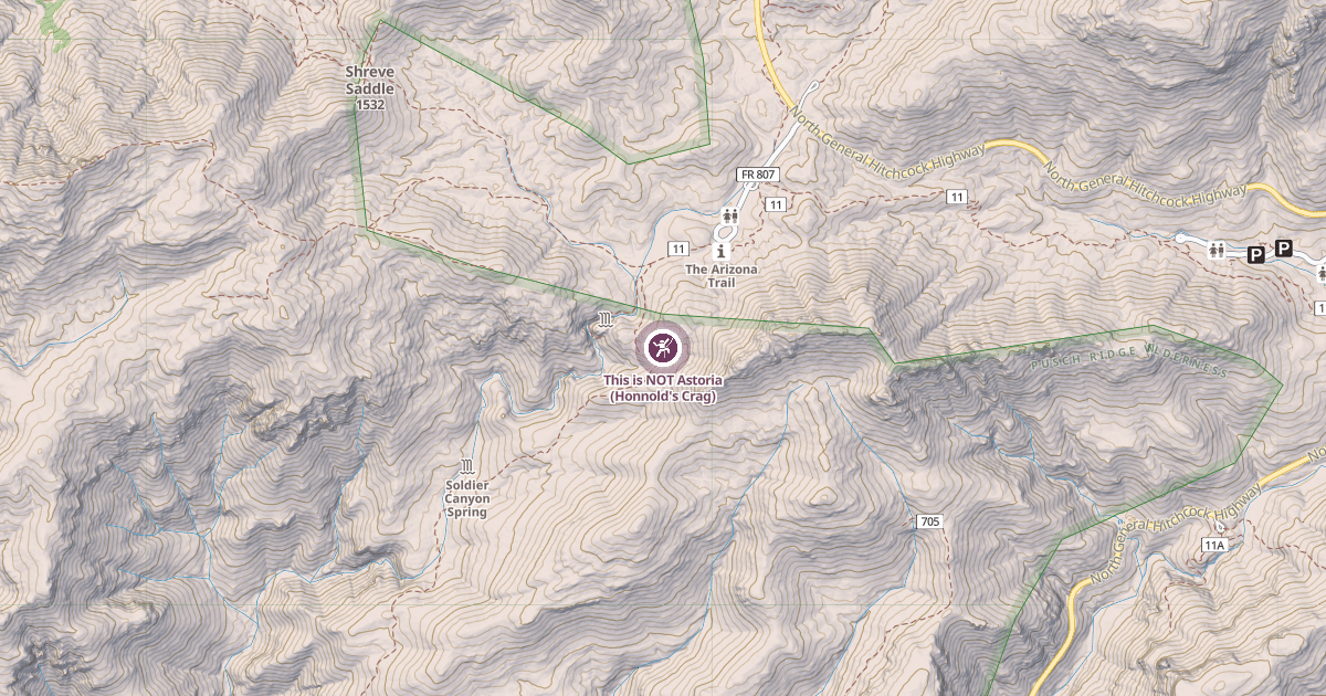 Map preview of This is NOT Astoria (Honnold's Crag)