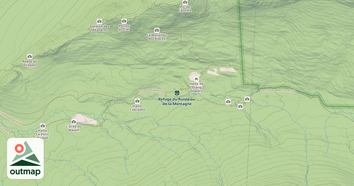 Map of Refuge du Ruisseau-de-la-Montagne
