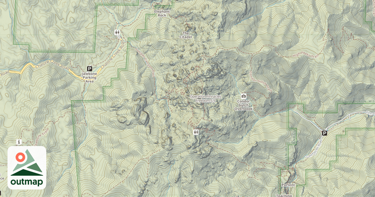 Map of Operation Pinnacles Freedom