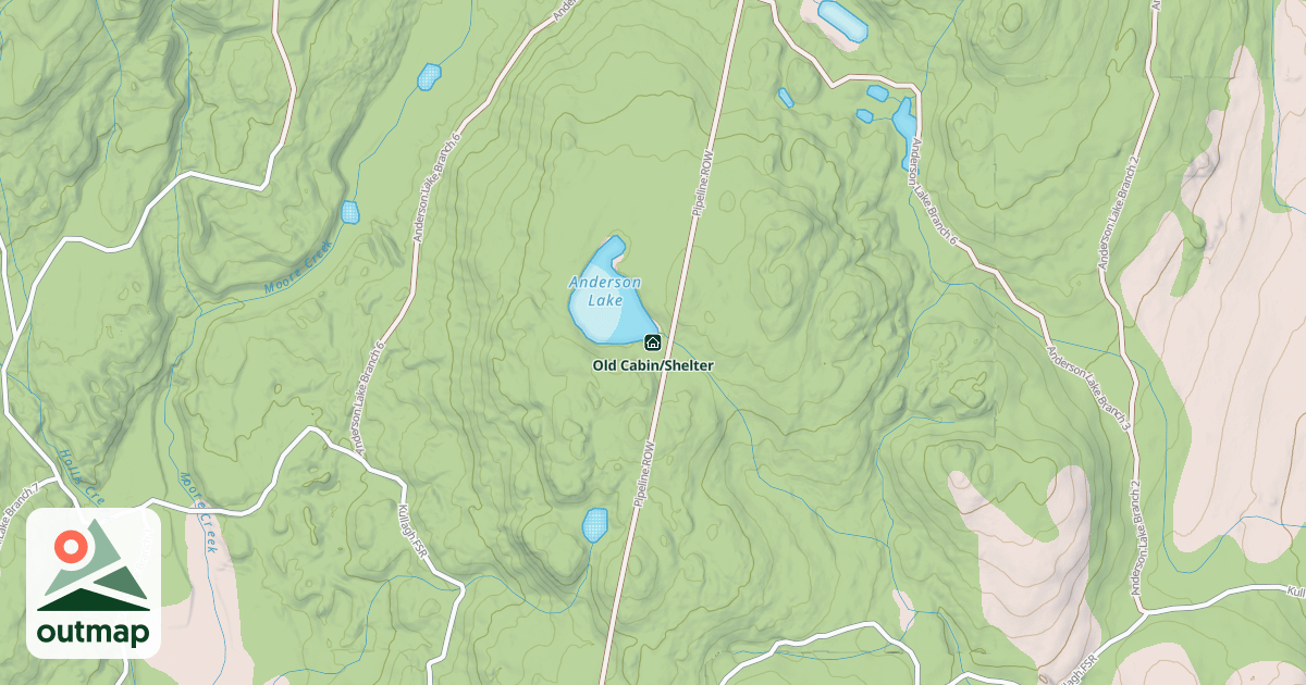 Map of Old Cabin/Shelter