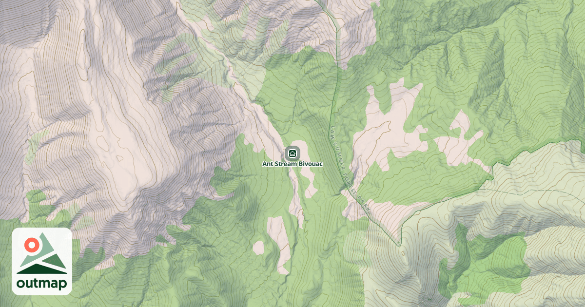 Map of Ant Stream Bivouac