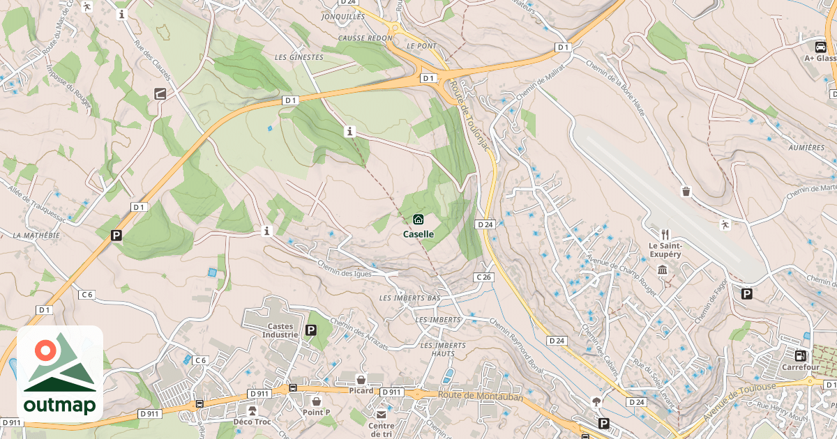 Map of Caselle