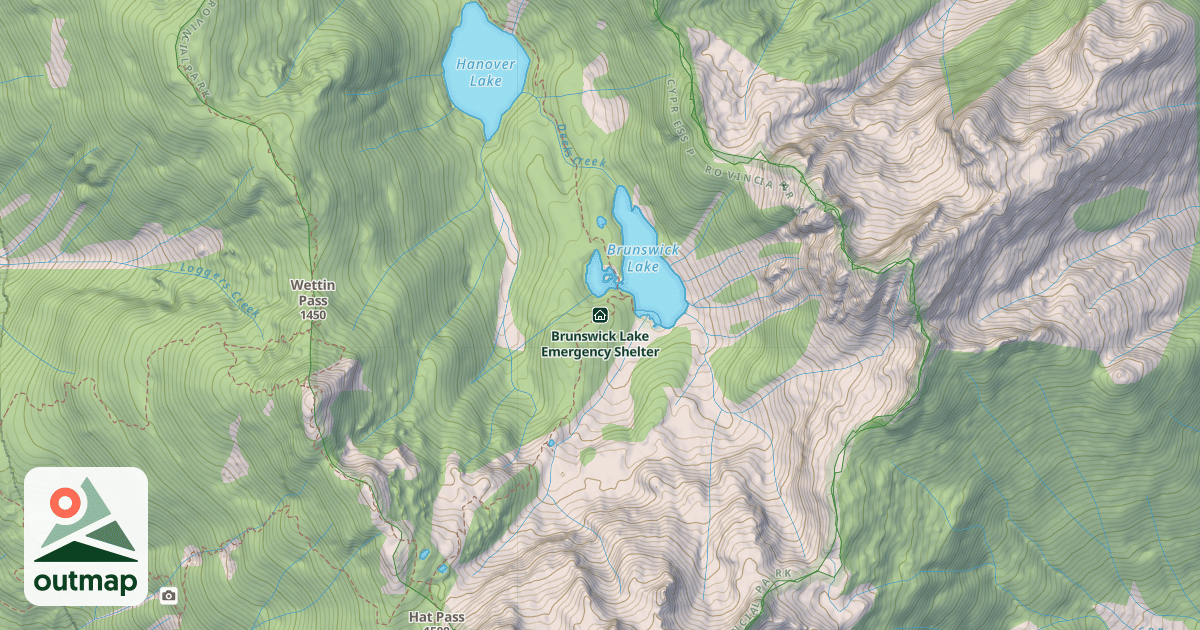 Map of Brunswick Lake Emergency Shelter