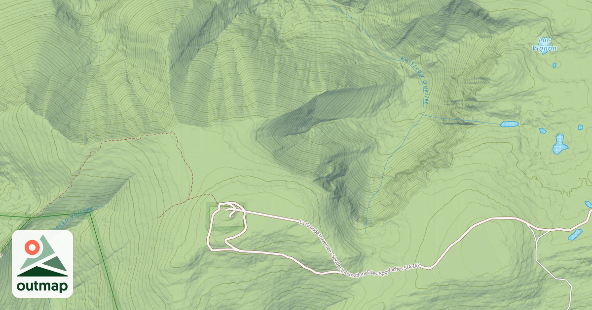 Map of Cuve de la Lune