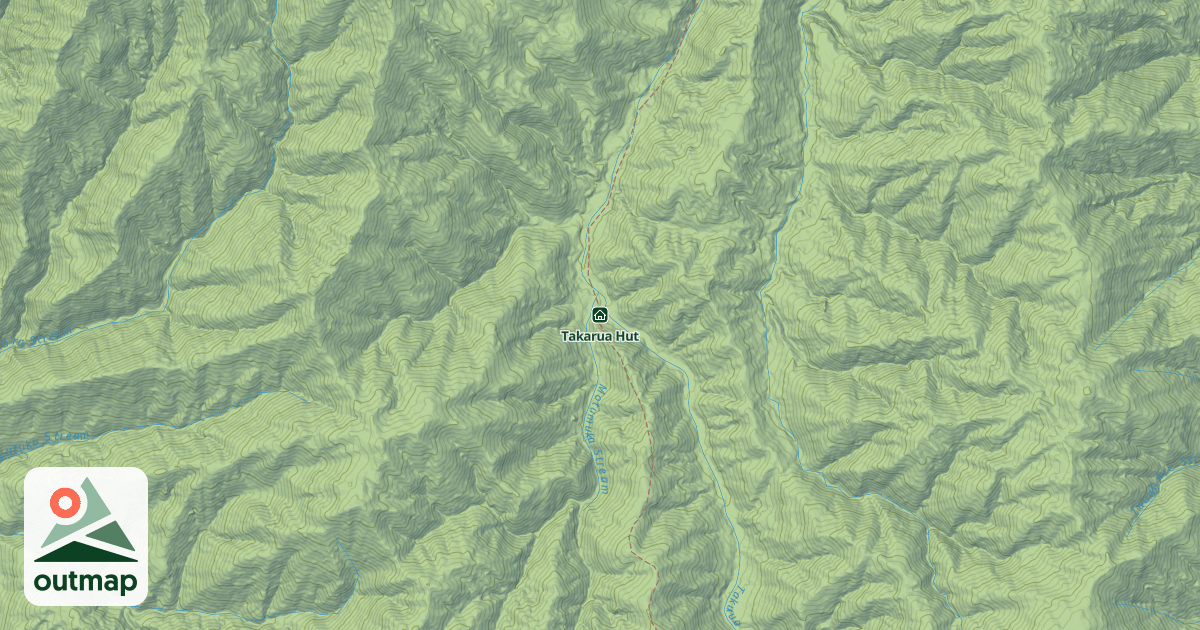Map of Takarua Hut