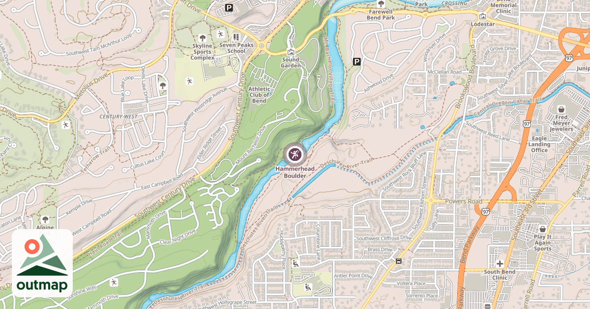 Map of Hammerhead Boulder