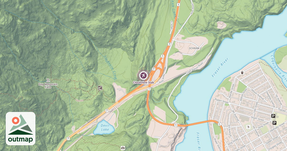 Map of Cloudview Slab