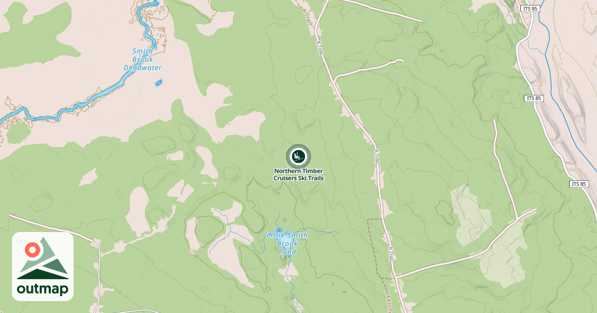 Map of Northern Timber Cruisers Ski Trails
