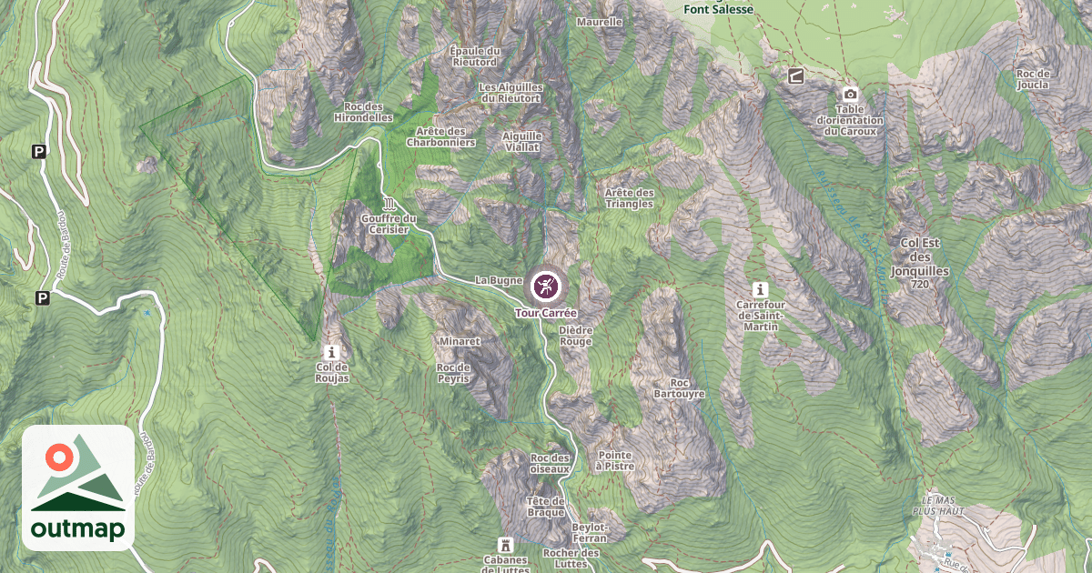 Map of Tour Carrée