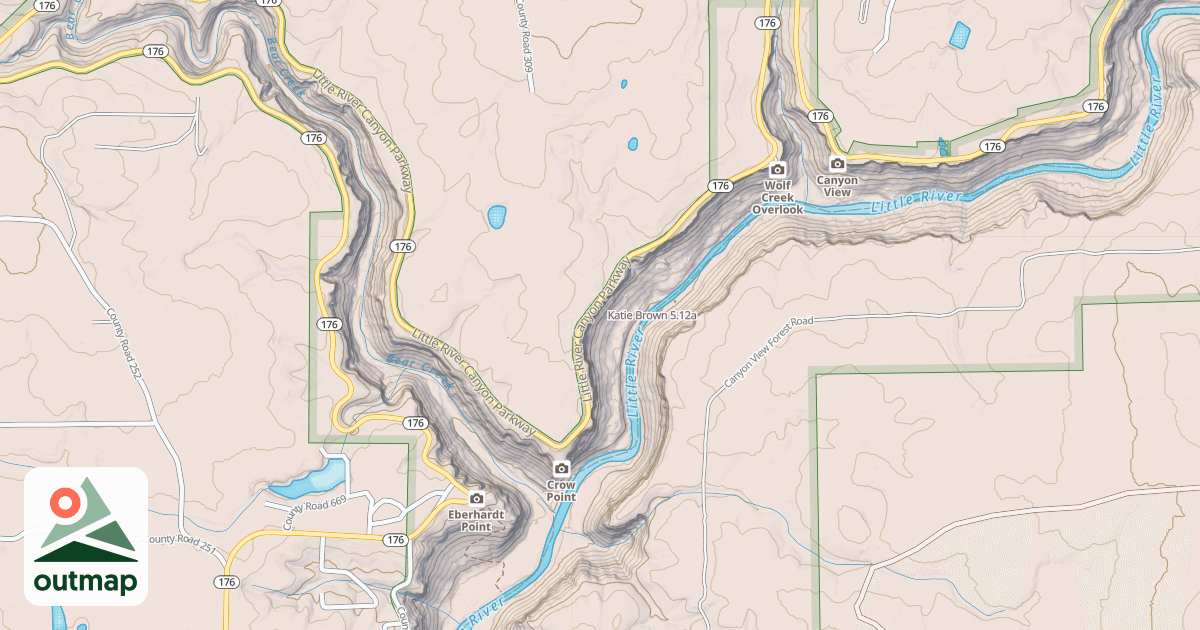 Map of Katie Brown