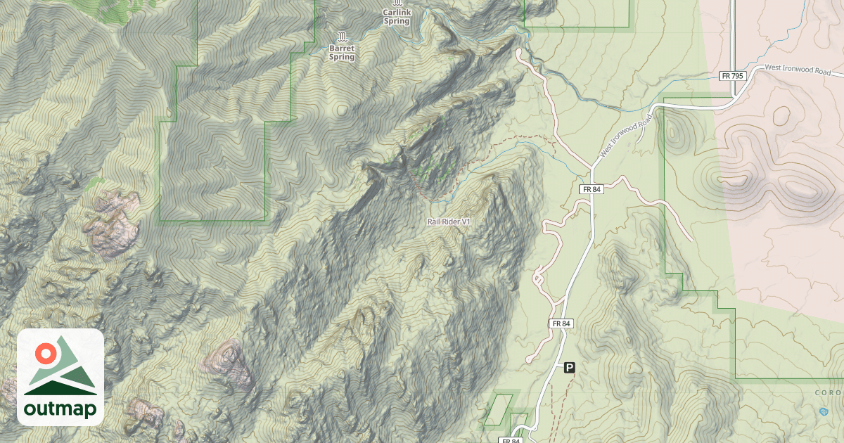 Map of Rail Rider