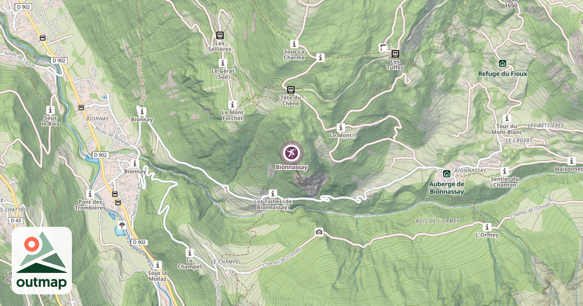 Map of Bionnassay