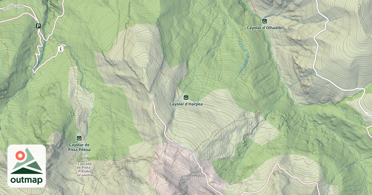 Map of Cayolar d'Harpea