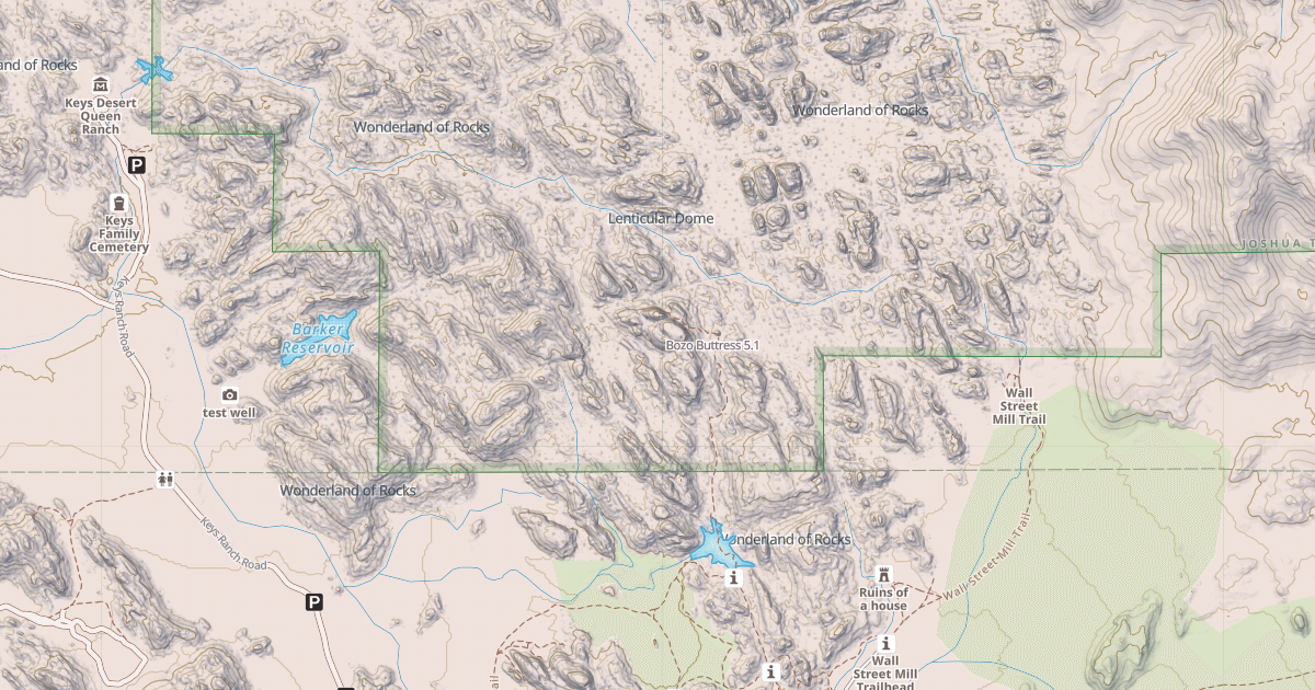 Map preview of Bozo Buttress