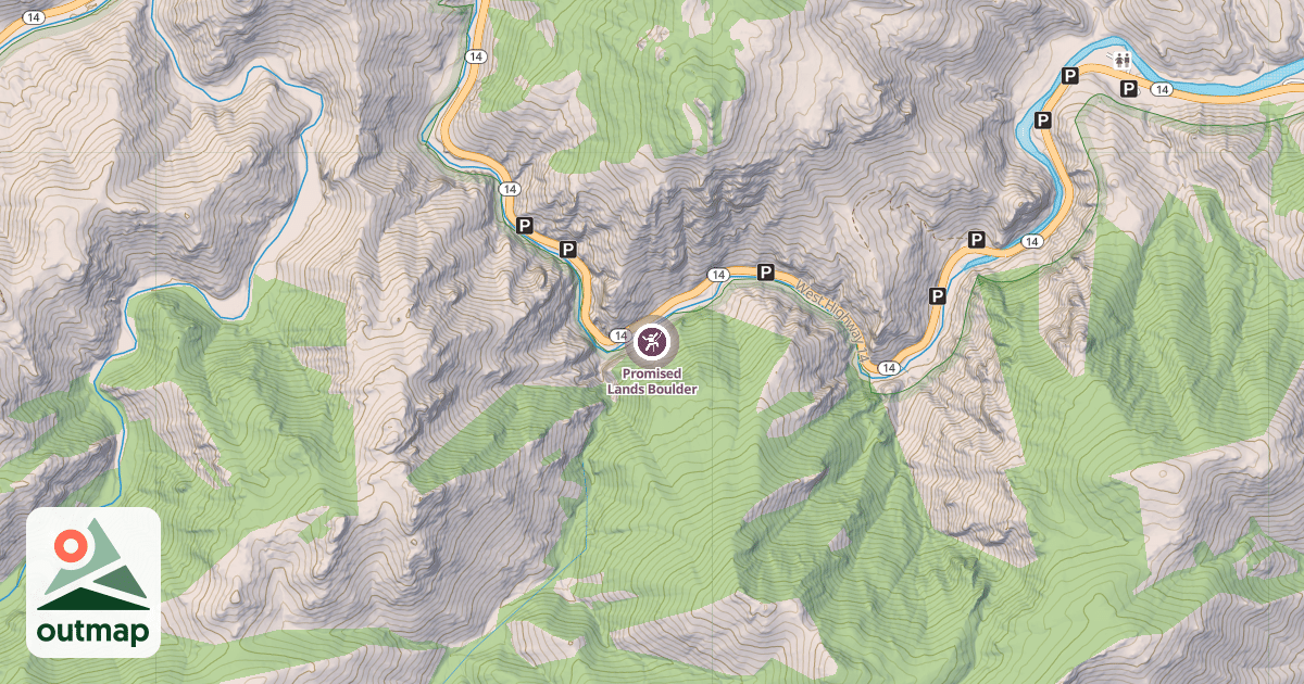 Map of Promised Lands Boulder