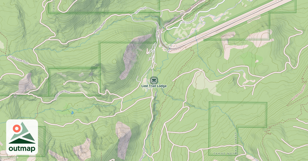 Map of Lost Trail Lodge