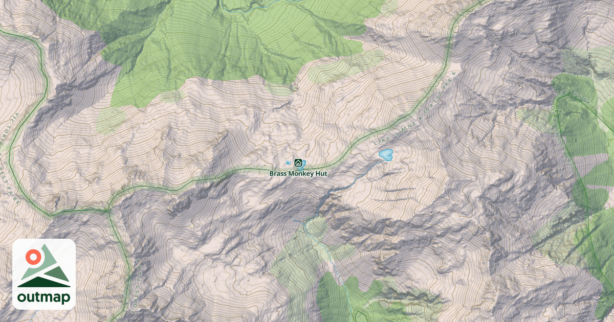 Map of Brass Monkey Bivouac