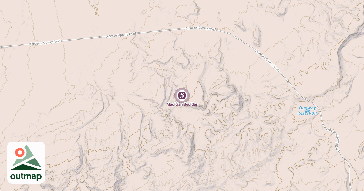 Map of Magician Boulder