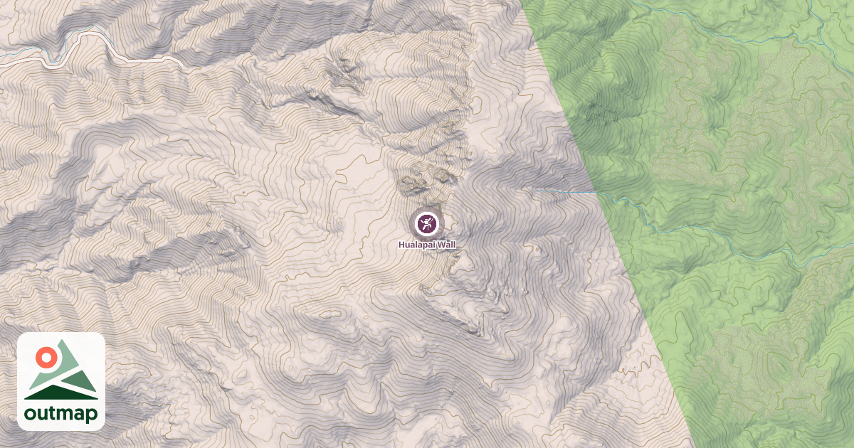 Map of Hualapai Wall
