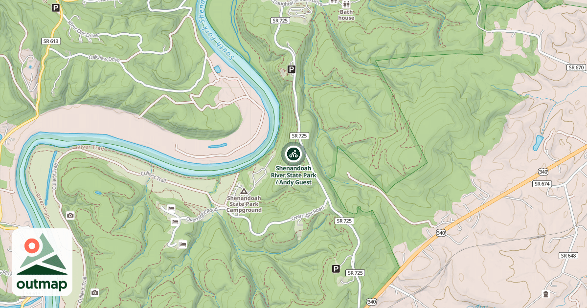 Map of Shenandoah River State Park / Andy Guest