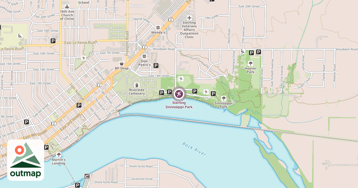 Map of Sterling Sinnissippi Park