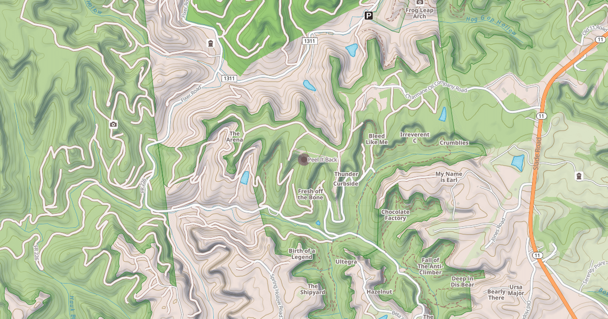 Map preview of Peel It Back