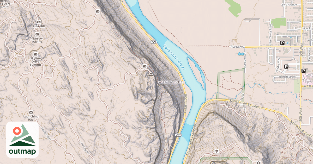 Map of Jah Chimney