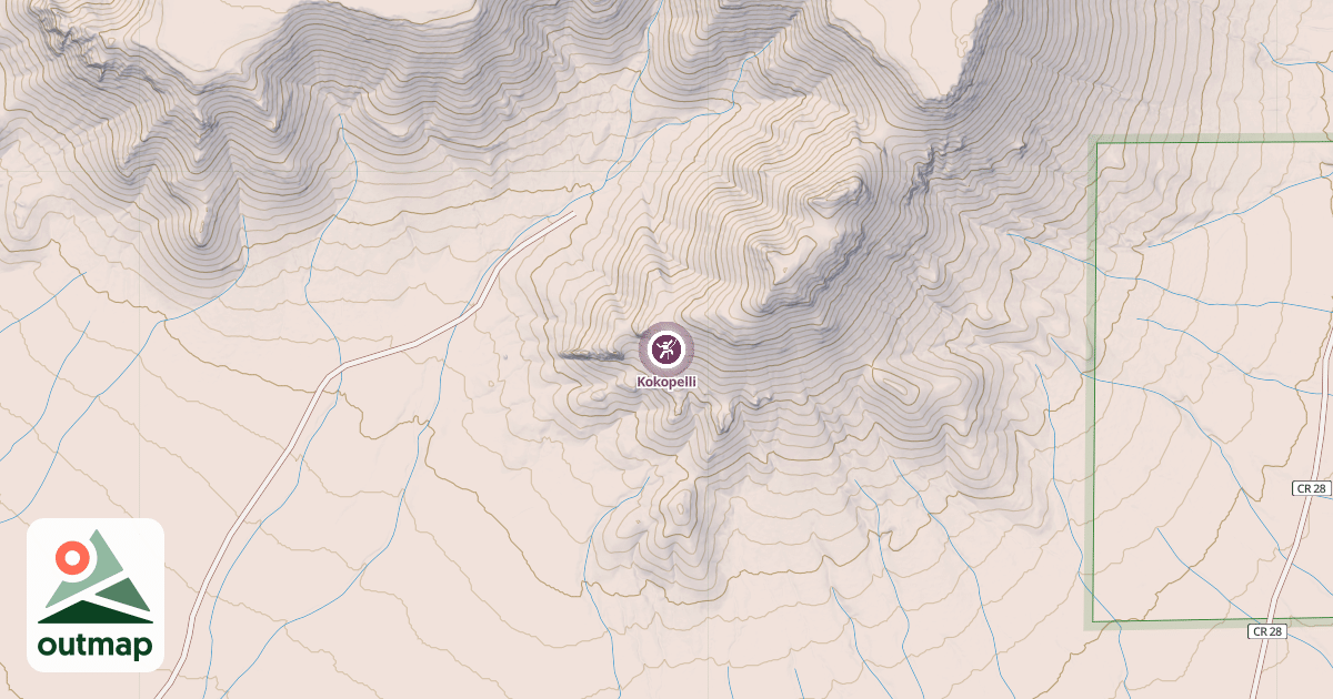 Map of Kokopelli