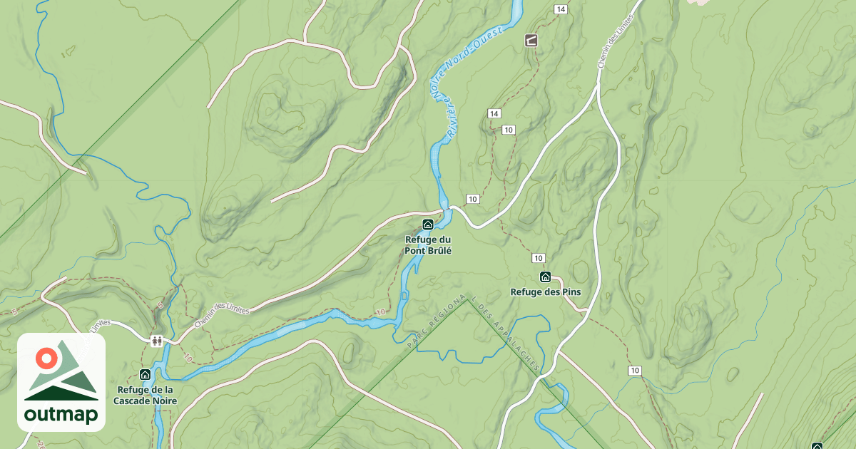 Map of Refuge du Pont Brûlé