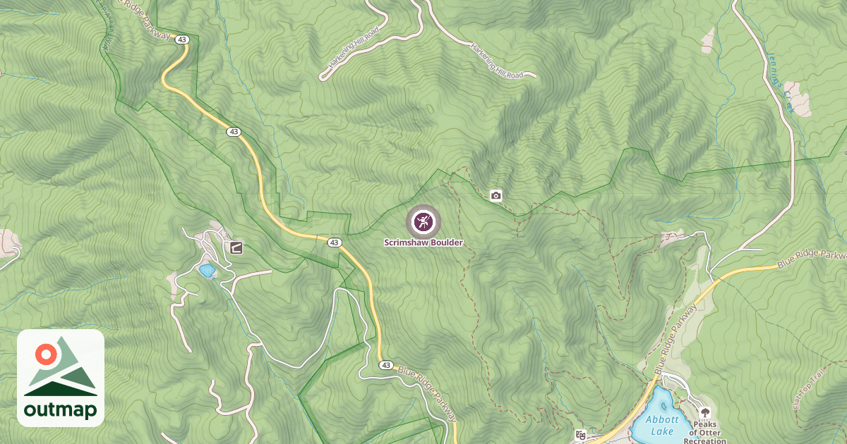 Map of Scrimshaw Boulder