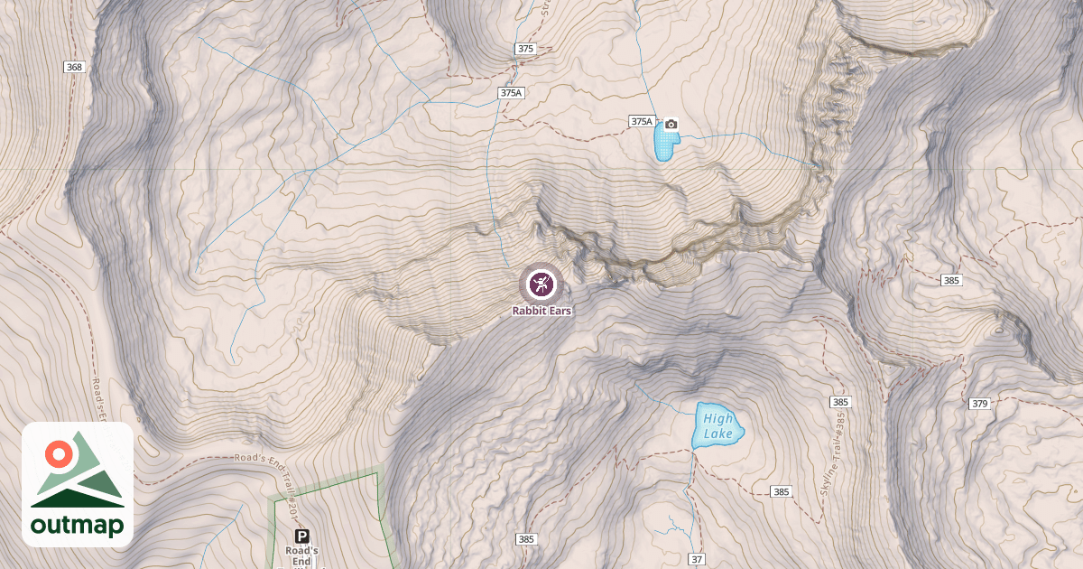 Map of Rabbit Ears
