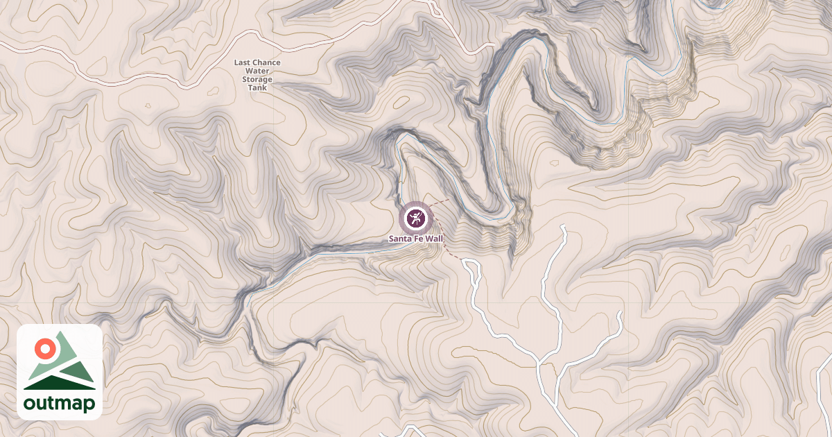 Map of Santa Fe Wall