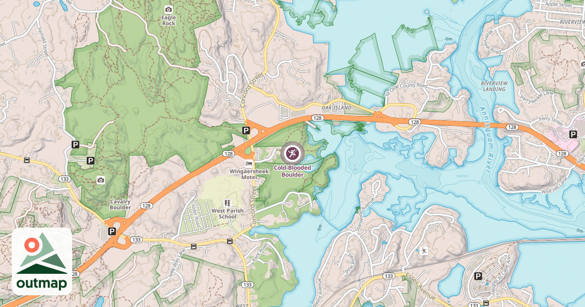 Map of Cold-Blooded Boulder