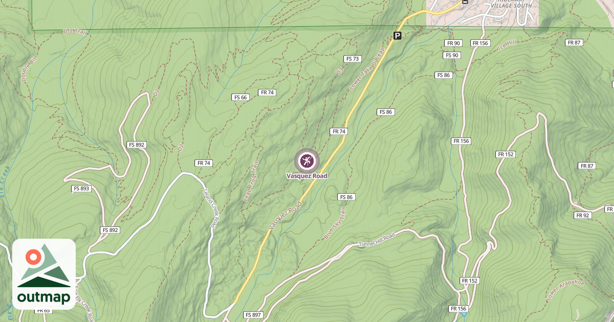 Map of Vasquez Road