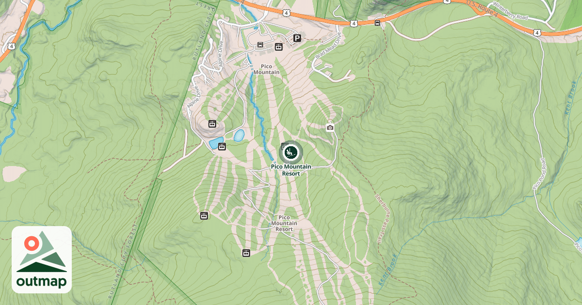 Map of Pico Mountain Resort