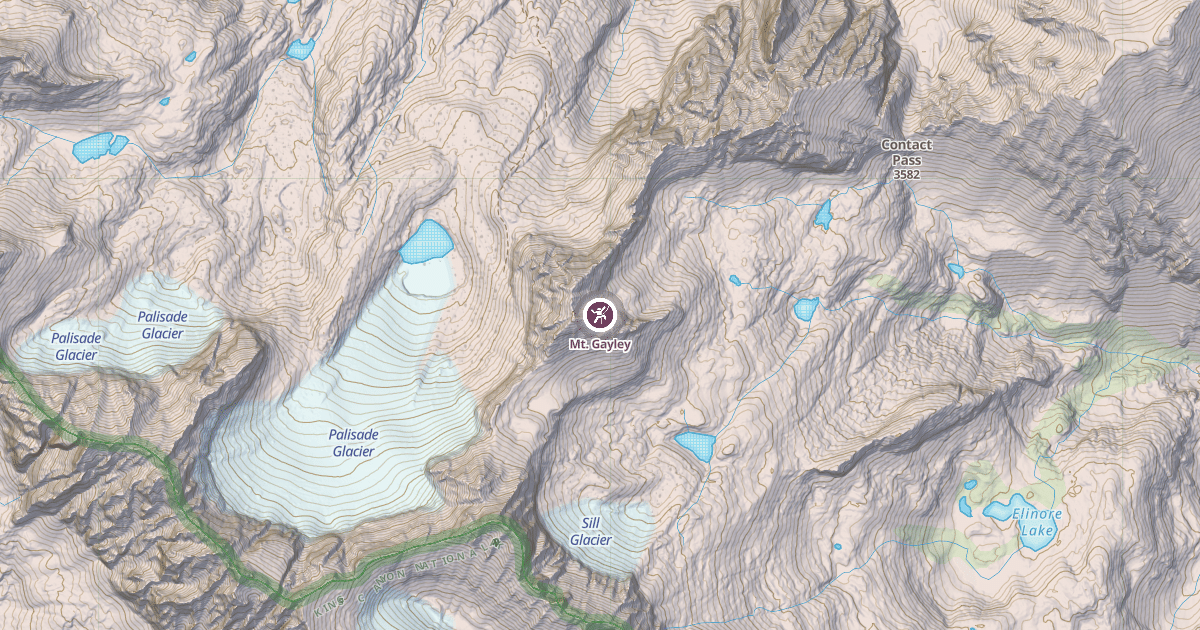 Map preview of Mt. Gayley
