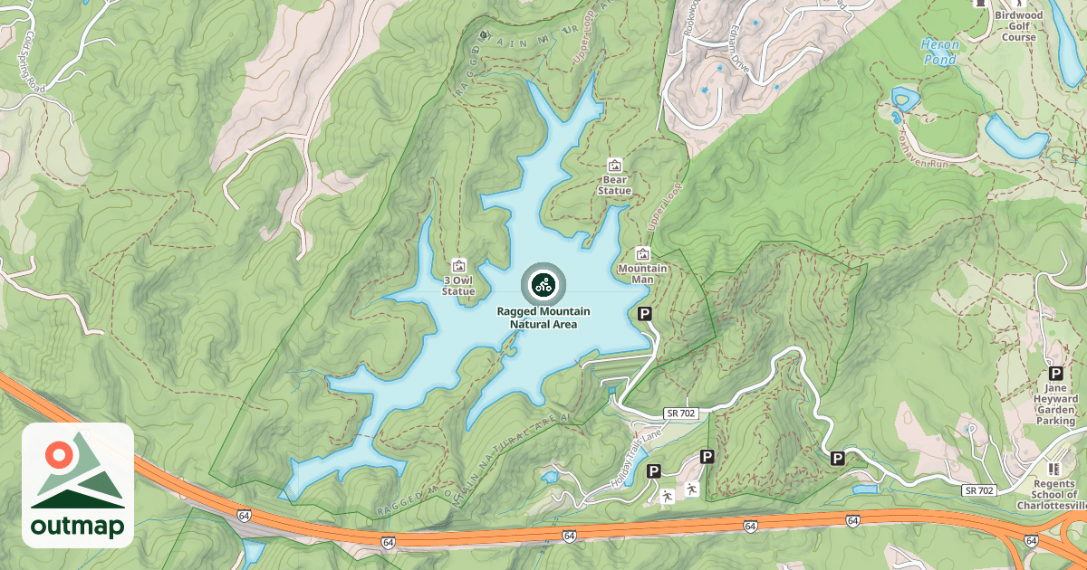 Map of Ragged Mountain Natural Area