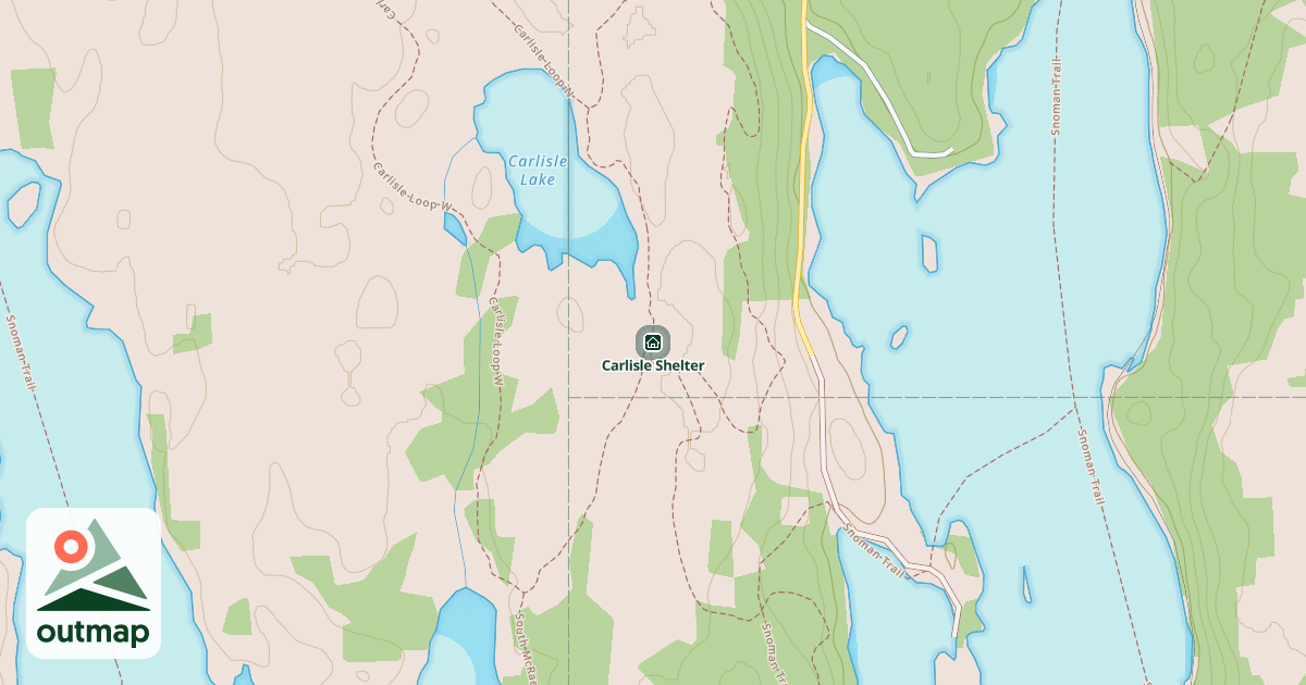 Map of Carlisle Shelter in Northern / Nord