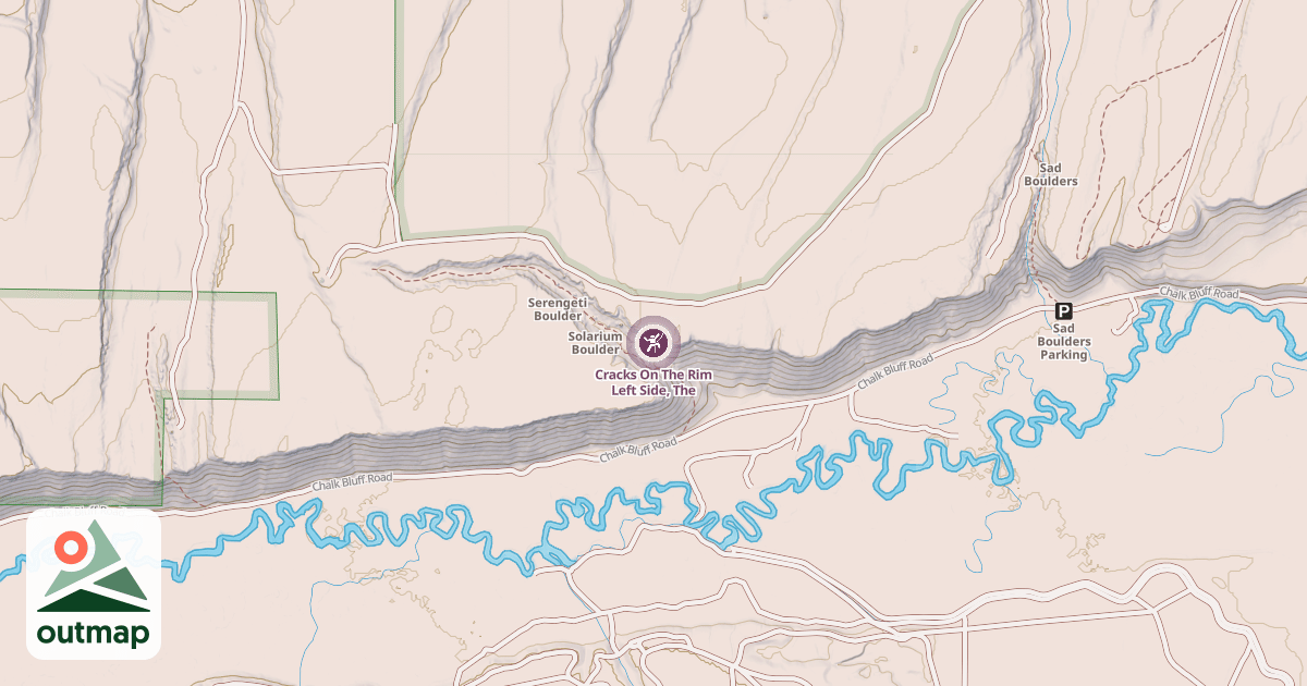 Map of Cracks On The Rim Left Side, The