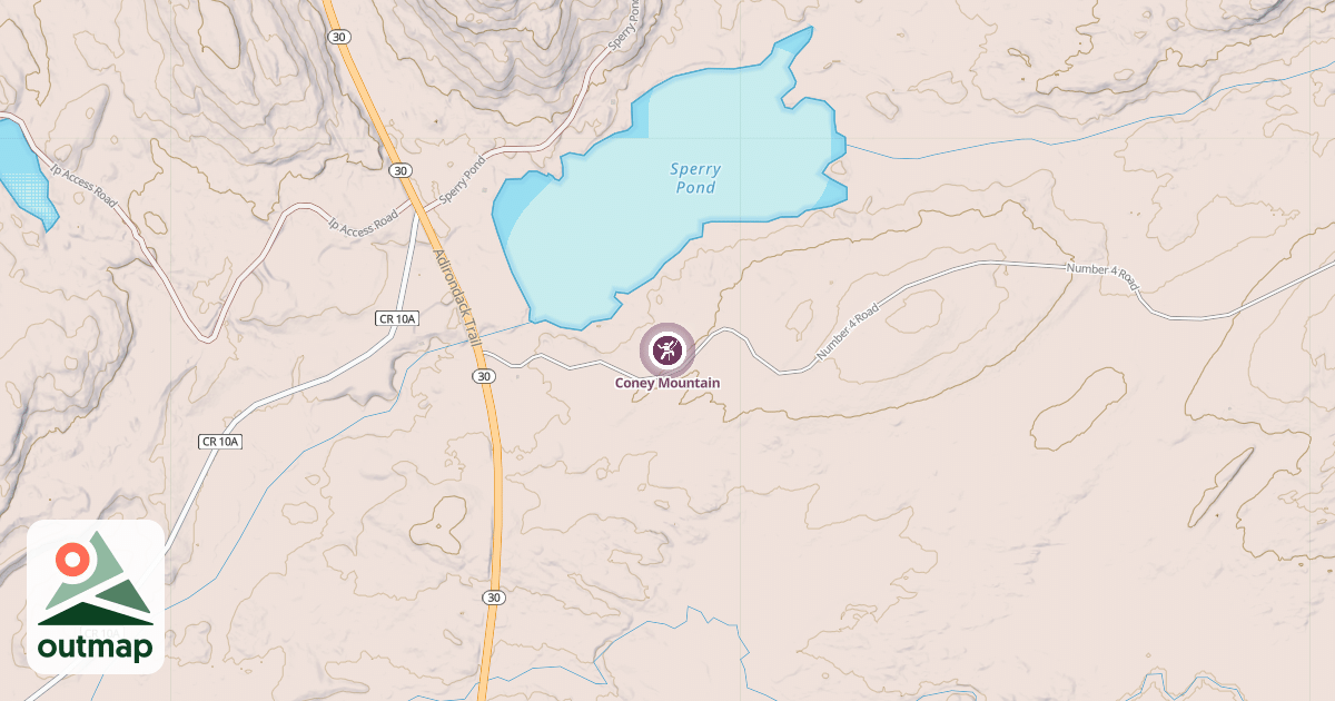 Map of Coney Mountain
