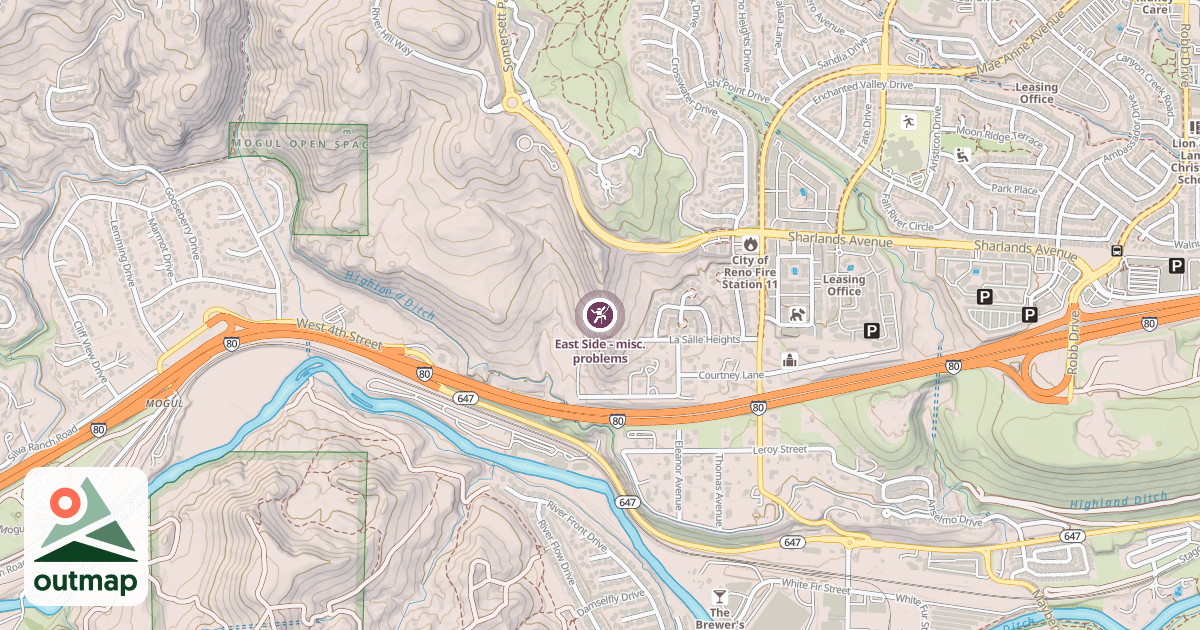 Map of East Side - misc. problems