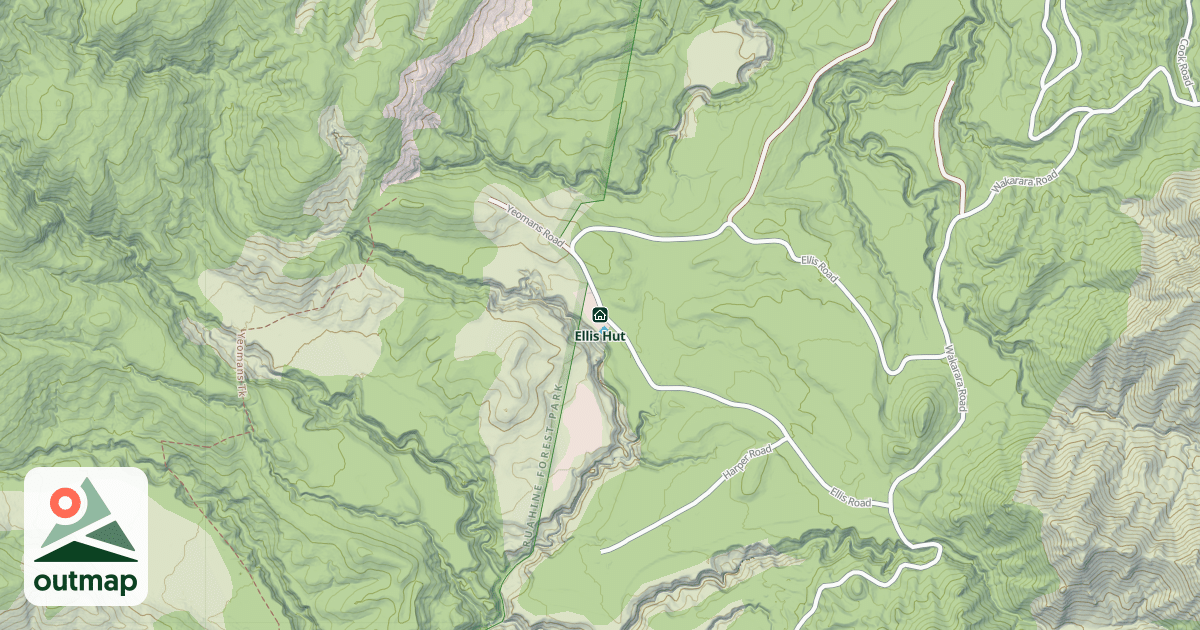 Map of Ellis Hut