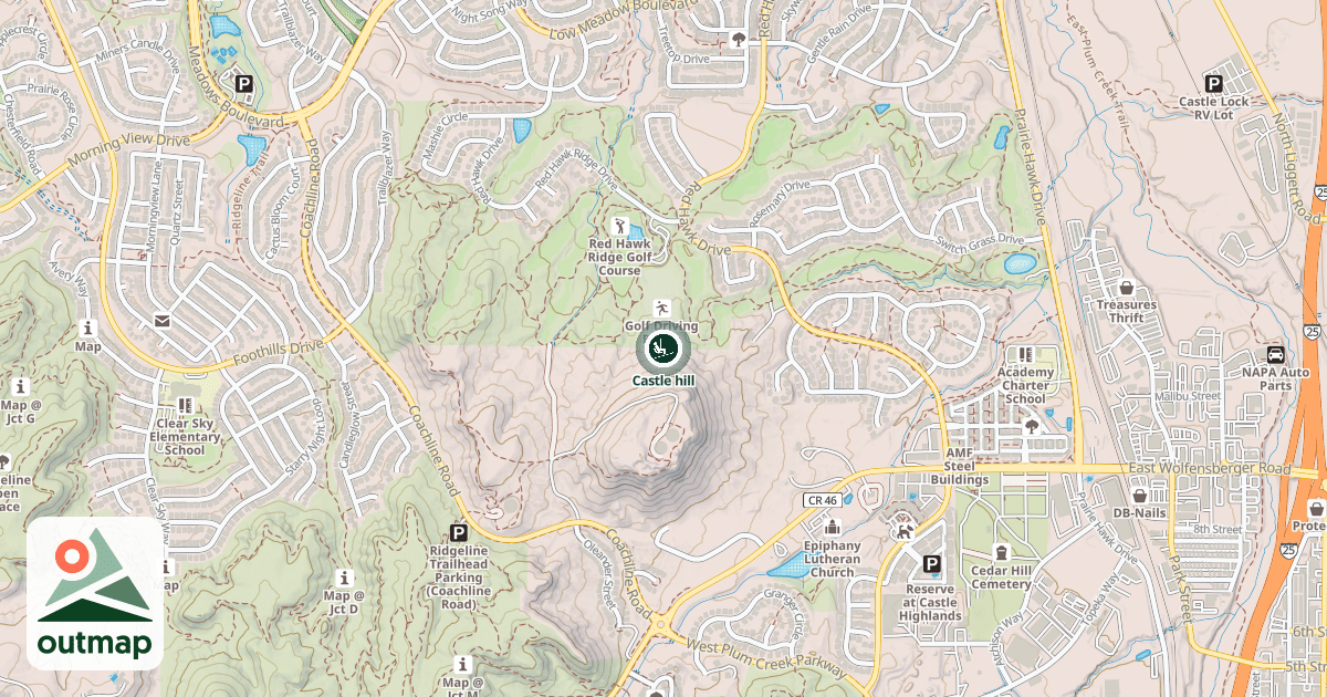 Map of Castle hill