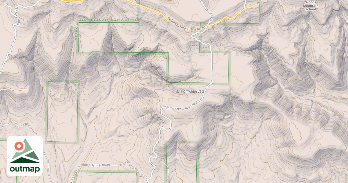 Map of 5.11 Off Width