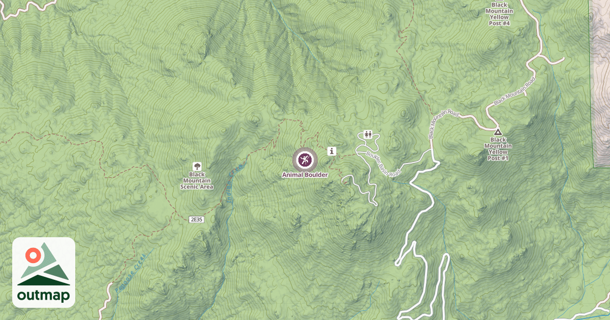 Map of Animal Boulder