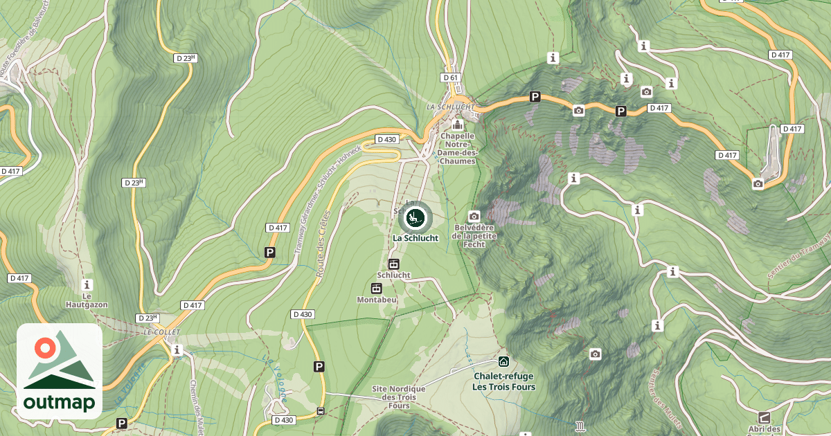 Map of La Schlucht