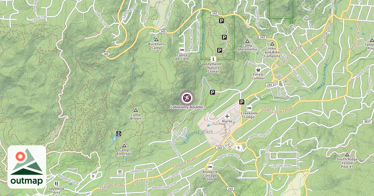 Map of Lobotomy Boulder