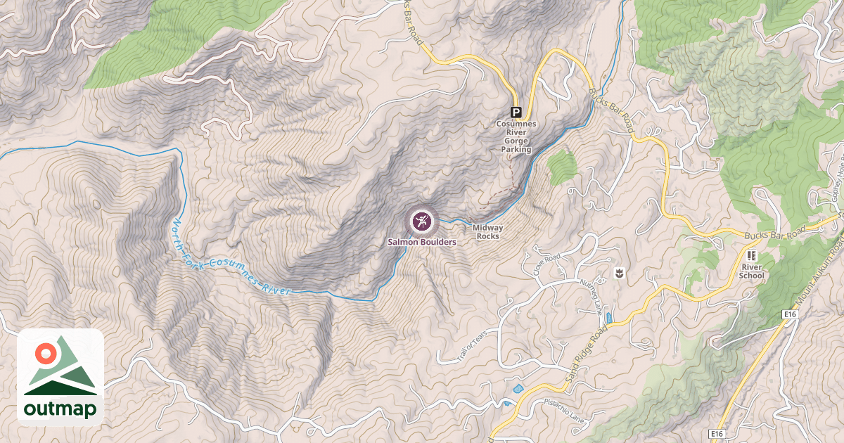 Map of Salmon Boulders